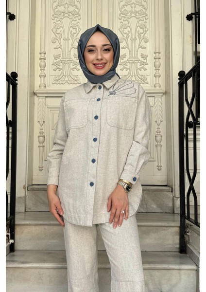 Gömlek KA-A25-11009 Gri modelleri