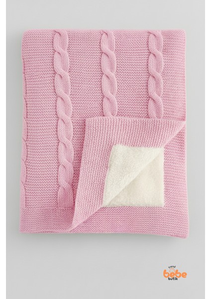 Çi Peluş Polar Triko Örgü Bebek Battaniyesi Kalın,yumuşak,saç Örgü Desenli Polar Bebek Battaniyesi modelleri