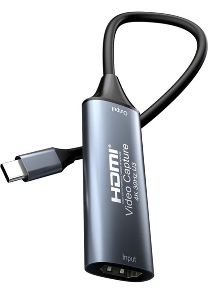 4K USB C 3.0 Type-C Video Capture Görüntü Yakalama Adaptörü USB 4K 30Hz Akış Öğretim Video Konferans Veya Canlı Yayın Için Oyun Yakalama Kartı (Hdmı Aktarma Için Kullanılmaz) fiyatları