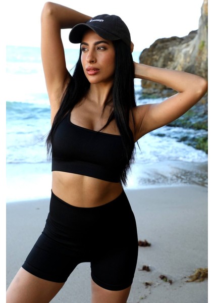 Dikişsiz Toparlayıcı Spor Bra – Siyah fiyatları