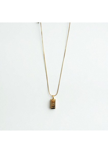 Kadın Külçe Kolye Çelik Altın Renk Kolye Gold Kolye Külçe Figürlü Paslanmaz Çelik Kadın Kolye Paslanmaz Çelik Kolye Kararmayan Kolye Günlük Kolye Şık Kolye Kadın Takı Külçe Kolye Çelik Kadın Kolye fırsatları