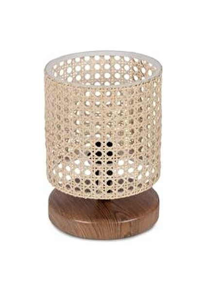Rattan Mini Abajur Bej Ahşap Malzeme ile Salon Kullanımı için Şık Tasarım indirimleri