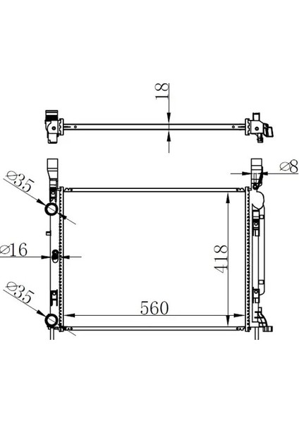 BRN082018 Motor Radyatoru 8200418327 8200420000