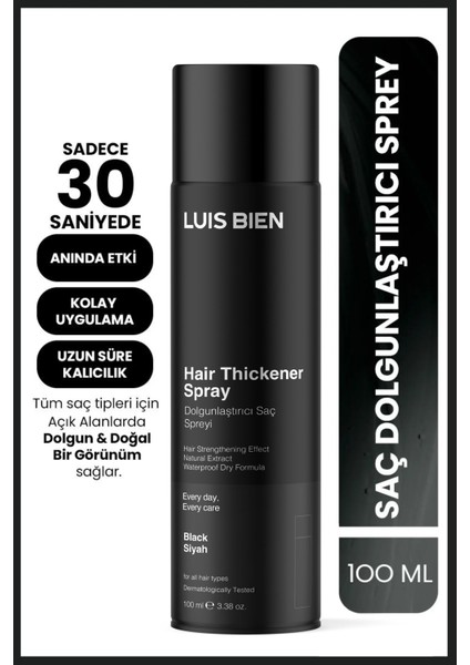 Hair Fiber Dolgunlaştırıcı Saç Spreyi 100 Ml