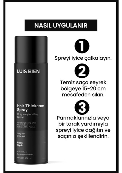 Hair Fiber Dolgunlaştırıcı Saç Spreyi 100 Ml fiyatları