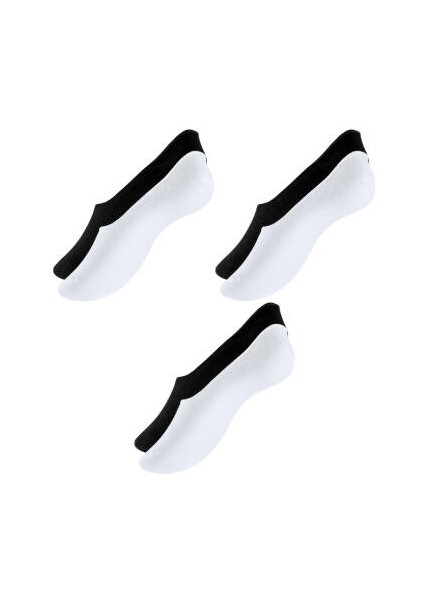 6'lı Unisex Babet Çorap, 39-42, %80 Pamuklu, Siyah-Beyaz fiyatları