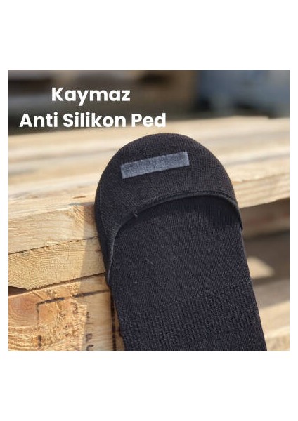 6'lı Unisex Babet Çorap, 39-42, %80 Pamuklu, Siyah-Beyaz indirimleri