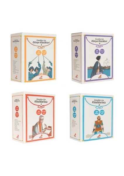 Çocuklarımız Için Türk ve Dünya Klasikleri Seti 40 Kitap