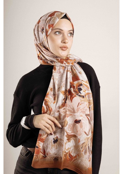 Desenli Pamuk İpek Şal Desen-2 modelleri