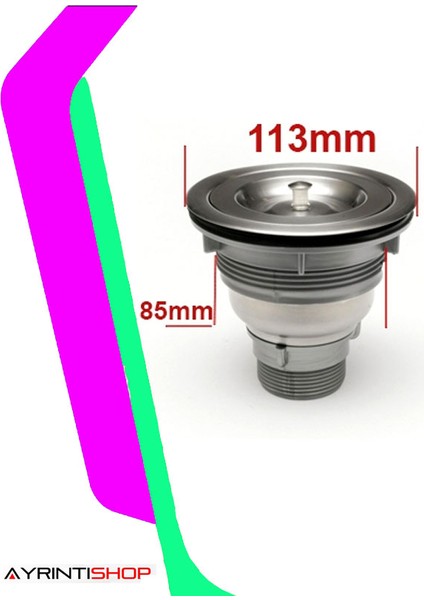Mutfak Lavabo Paslanmaz Çelik Drenaj Süzgeç Sepeti Süzgeç modelleri