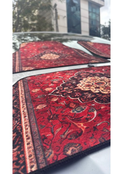 Lüx Oto Halı Paspas Desenli Yıkanabilir Universal (Her Araca Uyumlu)(Türk Motifi Desenli Koyu) fiyatları