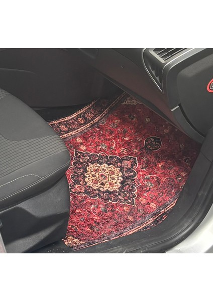 Lüx Oto Halı Paspas Desenli Yıkanabilir Universal (Her Araca Uyumlu)(Türk Motifi Desenli Koyu) modelleri