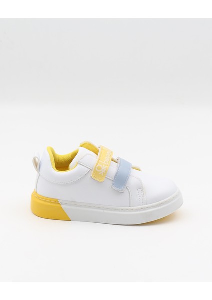 31113 Beyaz 26-30 Cırtlı Çocuk Spor Ayakkabı