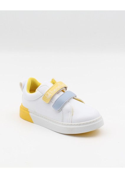 31113 Beyaz 26-30 Cırtlı Çocuk Spor Ayakkabı