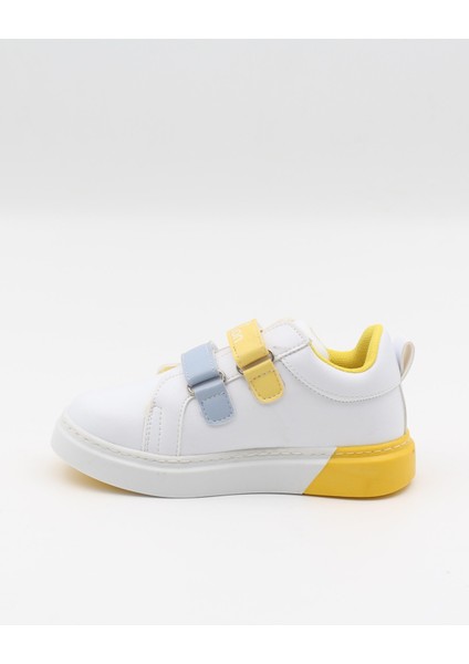 31113 Beyaz 26-30 Cırtlı Çocuk Spor Ayakkabı