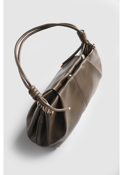 Lagraccio Paris Kadın Brale Yumuşak Deri El ve Omuz Çantası Koyu Vizon modelleri