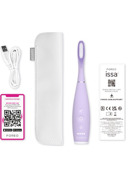 Issa 4 Plus Akıllı Hybrid Silikon Sonik Diş Fırçası, Lavender modelleri