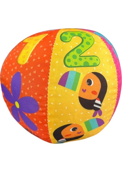 Moli Eğitici Eğlenceli Çıngıraklı Top MOL-014-TURUNCU