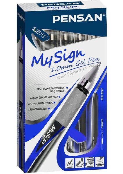 6030 My Sign Imza Kalemi 1.0 Mavi-12'li