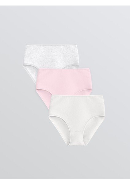 Yeni Sezon Büyük Beden Düz Klasik Külot 3'lü