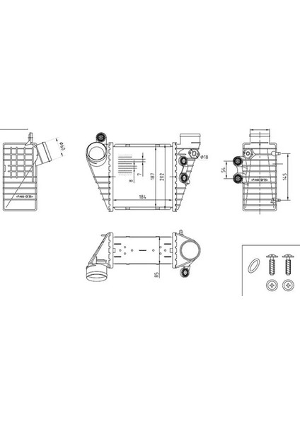 80533 Turbo Radyatoru 1J0145803G