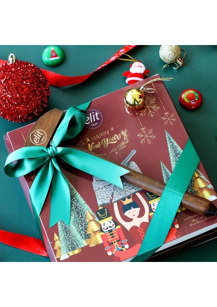 Fındıkkıran Yılbaşı Özel Çekiçli Beyoğlu Fındıklı Sütlü Çikolata Ahşap Kutu 600g Glutensiz