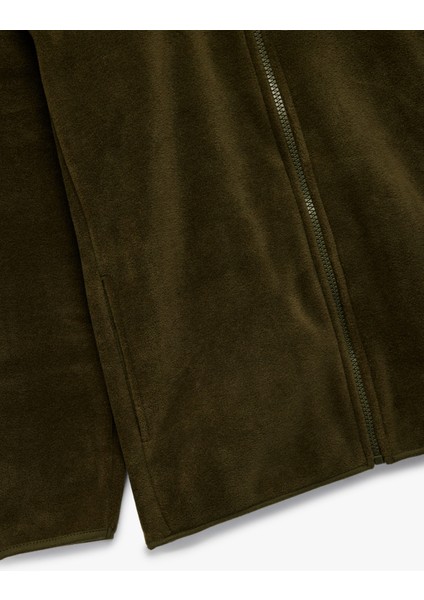 Fermuarlı Uzun Kollu Dik Yaka Polar Sweatshirt fırsatları