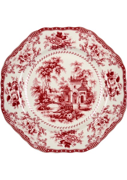 Lucky Art Florantine 27CM 6li Tabak Seti Kirmizi-Mavi modelleri