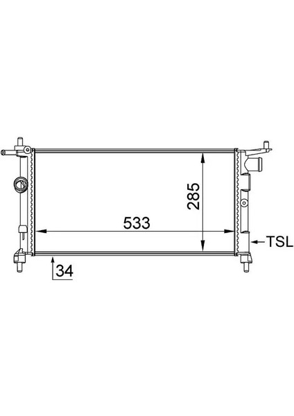 CR268000S Motor Radyatoru 1300149 1300150 90410047