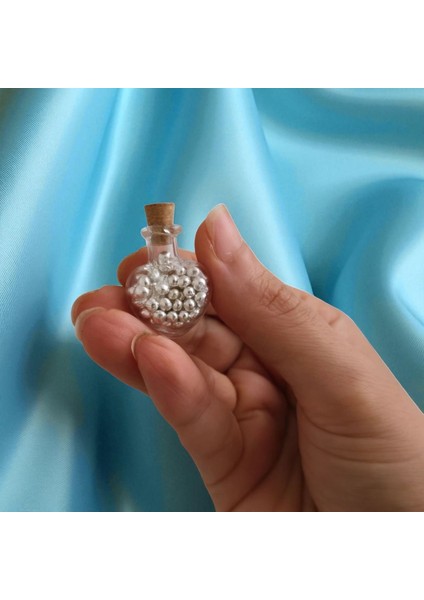 15 Gram Kalp Tasarımlı Cam Şişeli, 999 Ayar Gümüşten Üretilmiş Özel Granül Gümüş HEDIYESI-553 modelleri