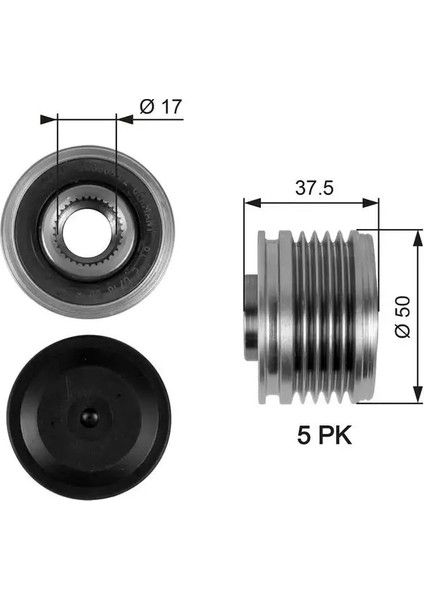 OAP7053 Alternator Kasnagi A6401500160 A6401500360 A6401500560