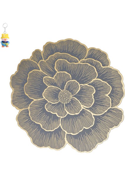 6 Adet Pvc Gül Artı Alt Sıcak Damgalama Yemek Mat Kaymaz Sıcak Damgalama Bardak Altlığı Çiçek Desen Yaratıcı Dekorasyon Ev Otel Masası (Yurt Dışından)