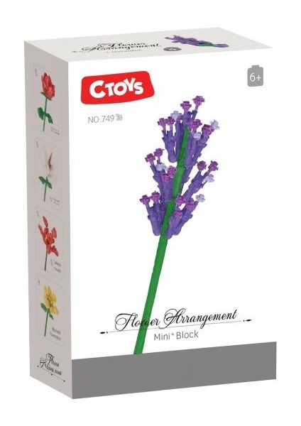 s Flower Arrangement Mini Blok Lavender - CTOY-749