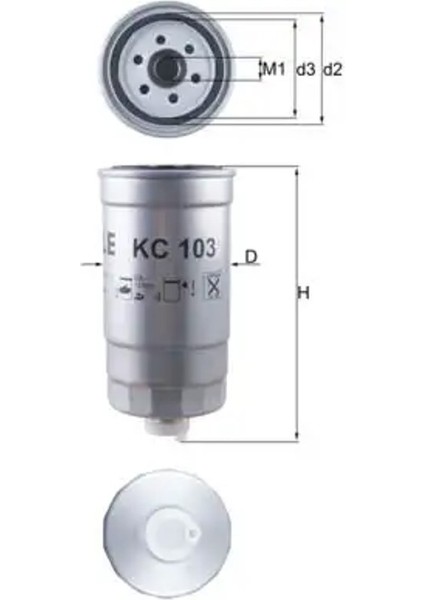 KC103 Yakit Filtresi 0046736167 13322240798 46546193