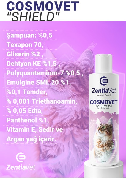 Shield Bit Şampuan 250 ml ve Beauty 160 ml Kedi modelleri