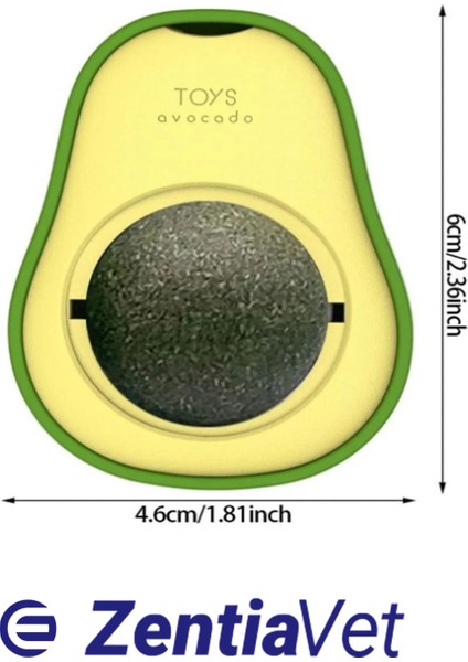Doğal & Yenilebilir Kedi Nanesi Otu Avokado Kedi Çimi Özel Yapışkanlı 360° Dönen Catnip Yalama Topu indirimleri