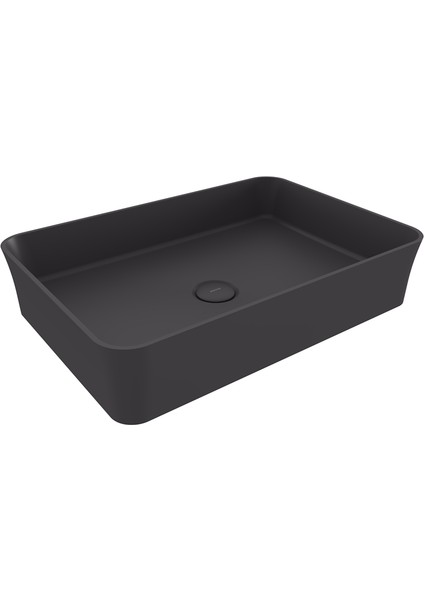 Bocchi Sottile Slim Tezgahüstü Lavabo 55X38 Antrasit 1476-020-0125
