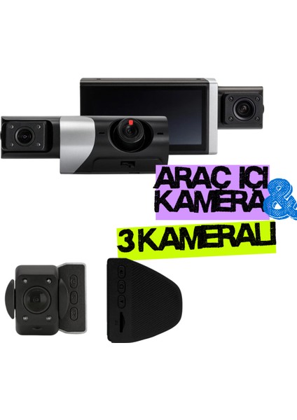 Araç Içi Kamera | Vehicle Blackbox Dvr Wifi, Çift Kamera, Geri Görüş Dahil