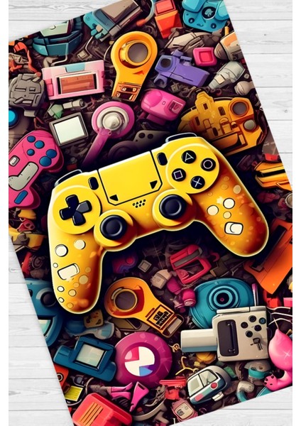 Dijital Baskı Yıkanabilir Oyun Konsolu Desenli Gamer Halı fiyatları