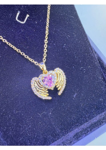 Gold Melek Kanadı Kolye Çelik modelleri