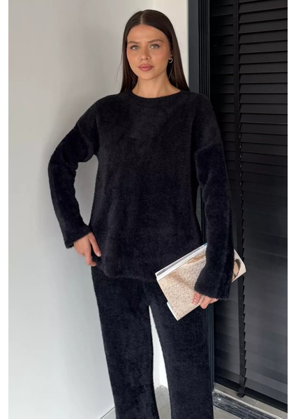 Kadın Sakallı Yumoş Iplik Kazak Pantolon Triko Ikili Takım P-00018856 fiyatları