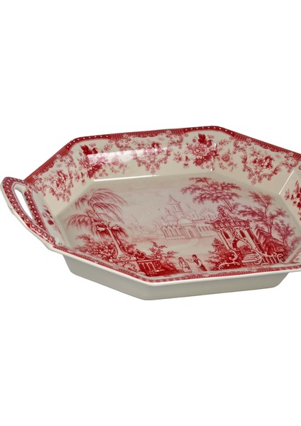 Lucky Art Florantine Sunum Tepsisi 37CM Kirmizi fiyatları