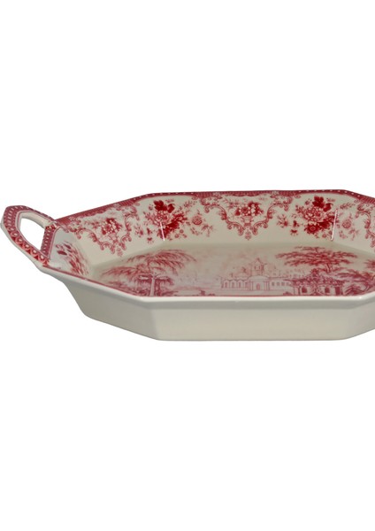 Lucky Art Florantine Sunum Tepsisi 37CM Kirmizi modelleri