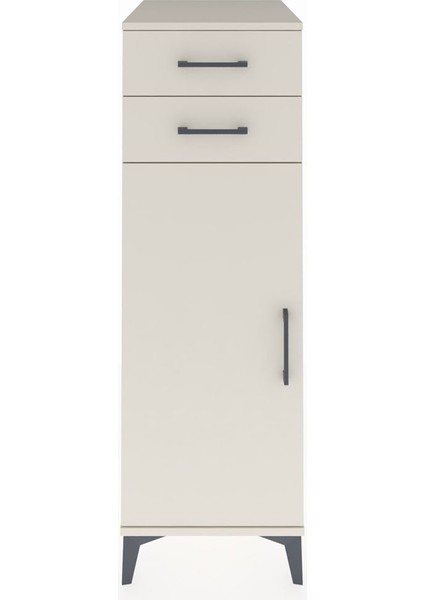 Kronos Dolap 2 Raflı 2 Çekmeceli Tek Kapaklı 44X59X134 Aytaşı-Aytaşı