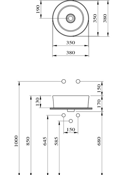 Bocchi Vessel Çanak Lavabo 38 cm Mat Siyah 1174-004-0125 fiyatları