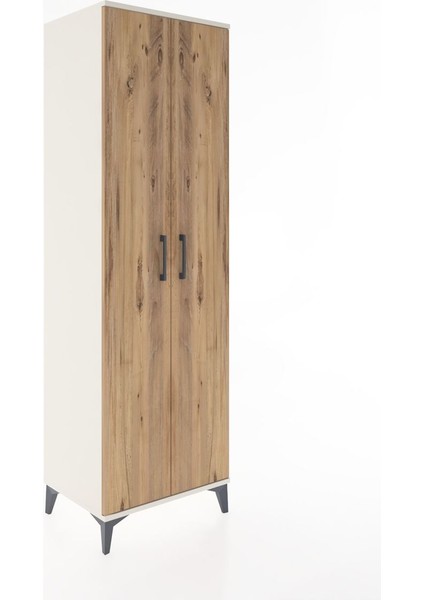 Hyperion Dolap 3 Raflı 2 Kapaklı Tek Askılı 60X44X195 Aytaşı-Çam fiyatları