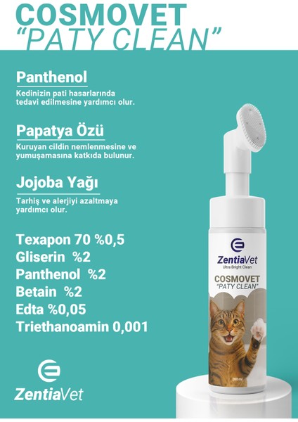 Cosmovet Paty Clean Kedi 200 ml modelleri