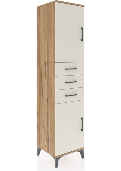 Hyperion Dolap 3 Raflı 3 Çekmeceli 2 Kapaklı 44X44X195 Çam-Aytaşı fiyatları