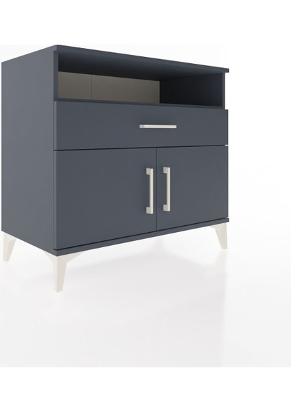 Hyperion Şifonyer 2 Raflı Tek Çekmeceli 2 Kapaklı 88X44X80 Antrasit-Antrasit fiyatları