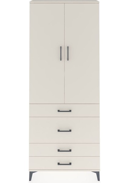 Arges Dolap 3 Raflı 4 Çekmeceli 2 Kapaklı 88X30X221 Aytaşı-Aytaşı